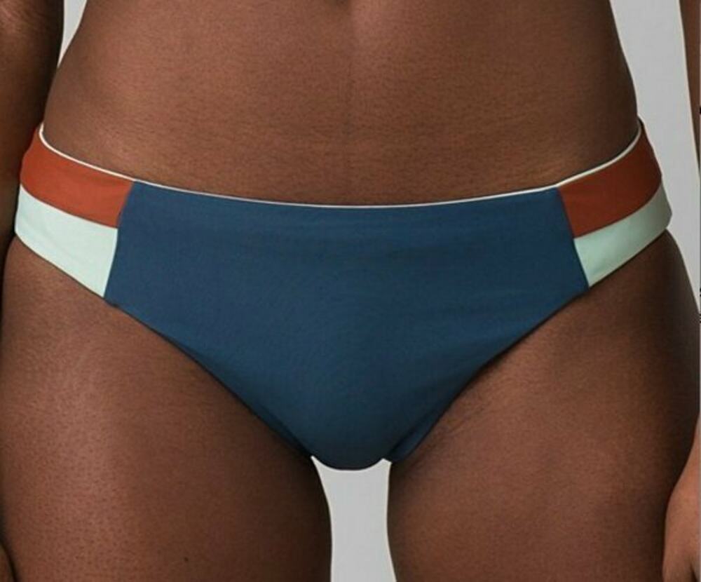 NEW prAna ATLANTIC COLORBLOCK INNIX REVERSIBLE SWIMSUIT BIKINI BOTTOMS SIZE XL